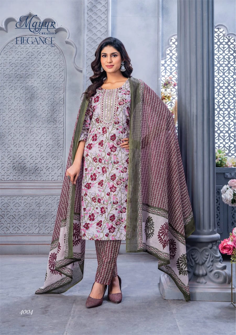 Mayur Elegance Vol 4 Cotton Wholesale Readymade Salwar Suit Catalog — Wholesale Salwar Suits, Mayur Dress wholesale from Surat - Gallery Image 3